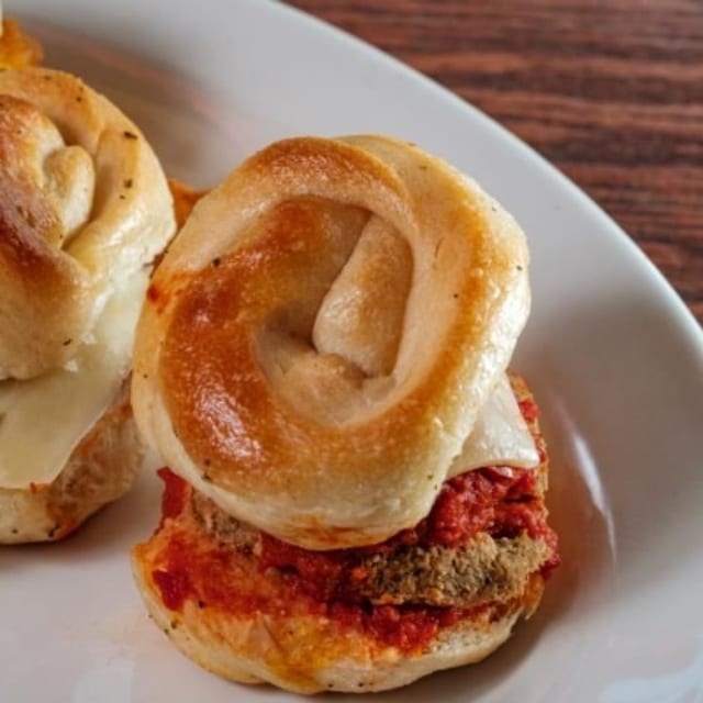 Chicken Parmigiana Slider.
