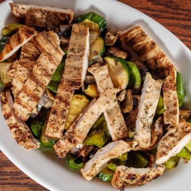 Grilled Chicken with Vegetables.