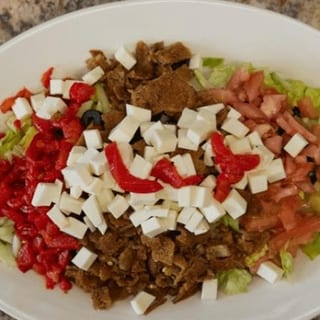 Catering - Napoli's Salad with Chopped Eggplant & Mozzarella Tray